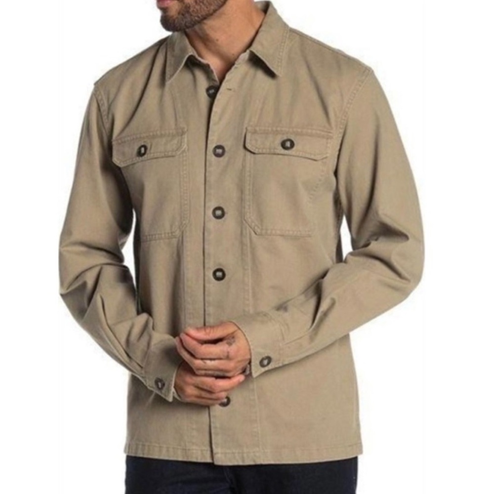 Slate & Stone Front Pocket Button Shirt Jacket NWT